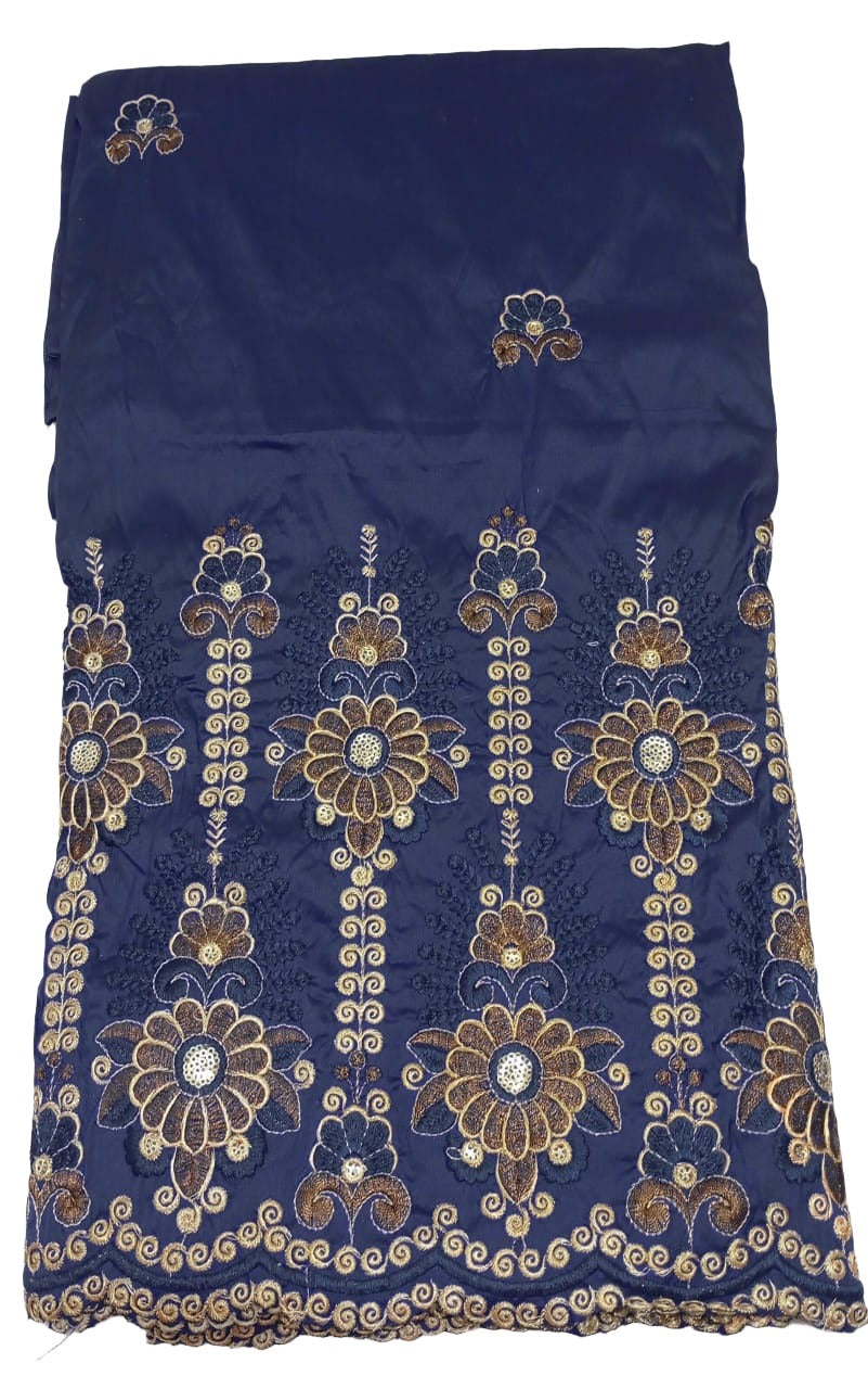 Fancy Special Occasion Silk George (Navy Blue), 5 Yards/Piece | AFTA-GS508S51080C