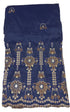 Fancy Special Occasion Silk George (Navy Blue), 5 Yards/Piece | AFTA-GS508S51080C