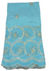 Elegant First Lady Designer Silk George (Sky Blue), 5 Yards/Piece | AFTA-GS507S51084C