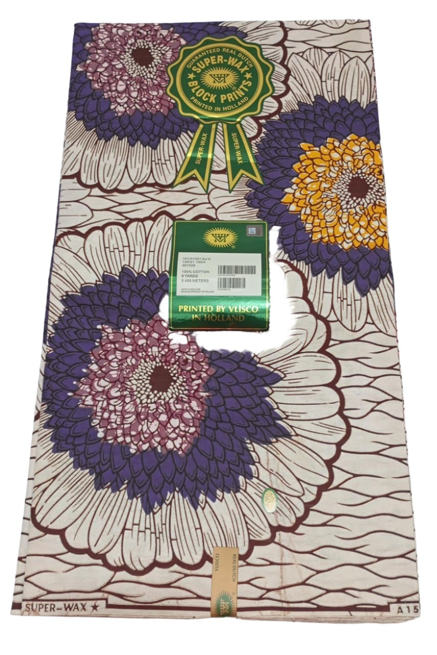Top Selling Hollandais Vlisco (Hollandaise), 6 Yards/Piece | AFQE-WHK6010K6763
