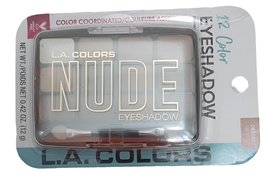 LA Colors Eyeshadow, 12 Colors Kit (Traditional C68680) | DLTR16