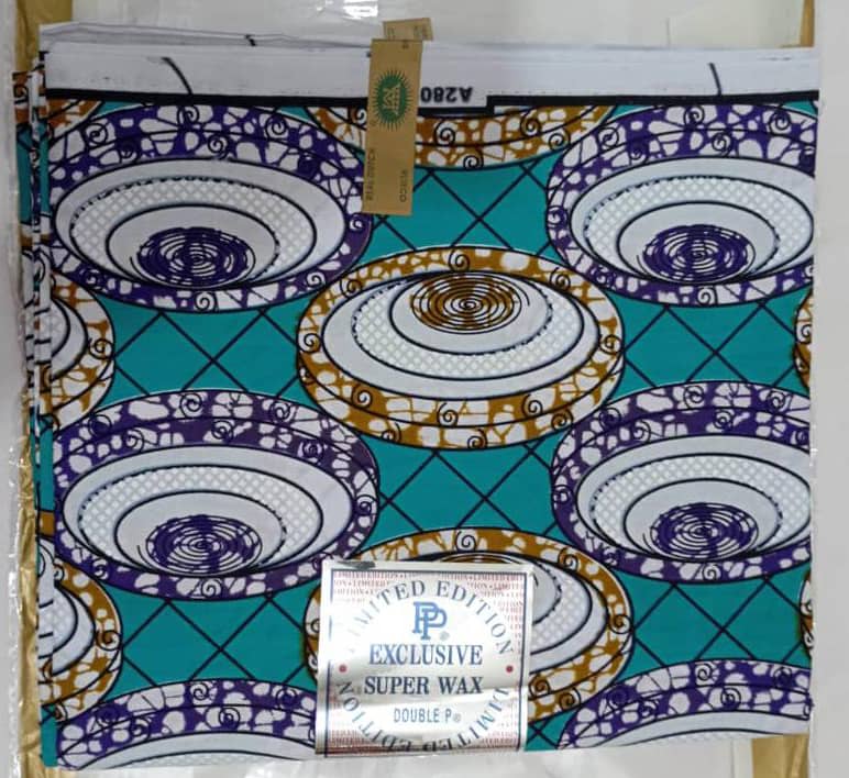 Suprior Quality Hollandais Vlisco (Hollandaise), 6 Yards/Piece | AFQE-WHM603M6125B