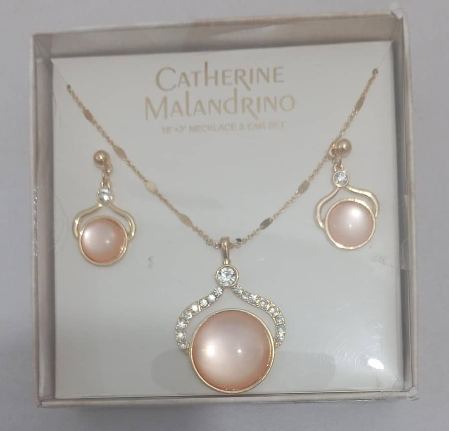 Catherine Malandrino Necklace and Earing Set (Includes 1 Necklace and 1 Pair of Earing) | BLTN6