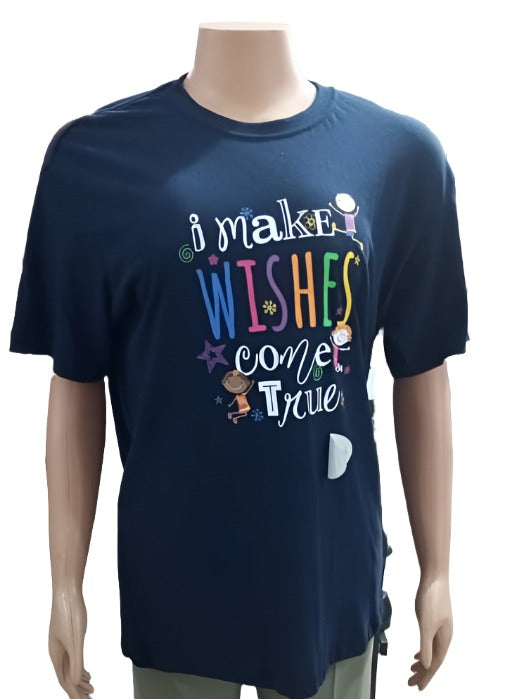 I Make Wishes Come True Blue Polo T-Shirt (Unisex) | GWDL13