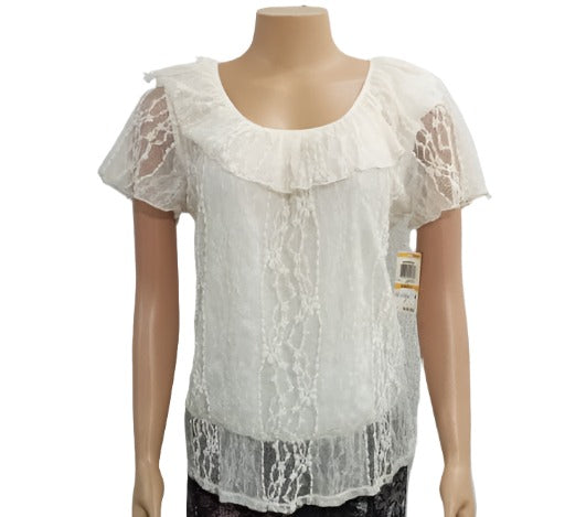 Designer French Lace Top (Blouse) for Ladies | AFQE3