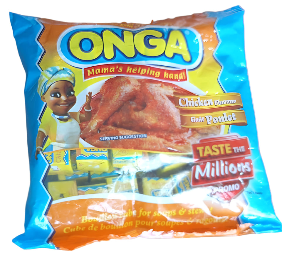 Onga Mama's Helping Hand Chicken Flavour  50 Cubes 200g, Yellow / BST60a