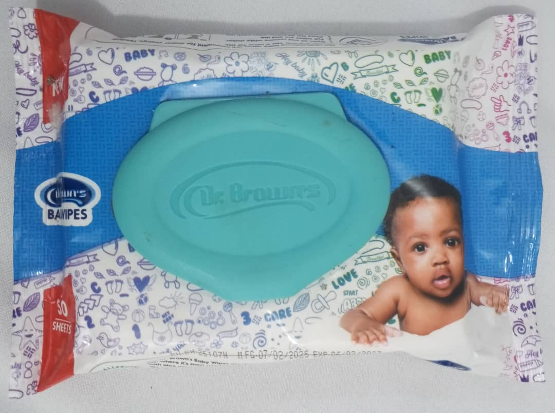 Dr. Brown's Baby Wipes, 50 Sheets | GOM14a