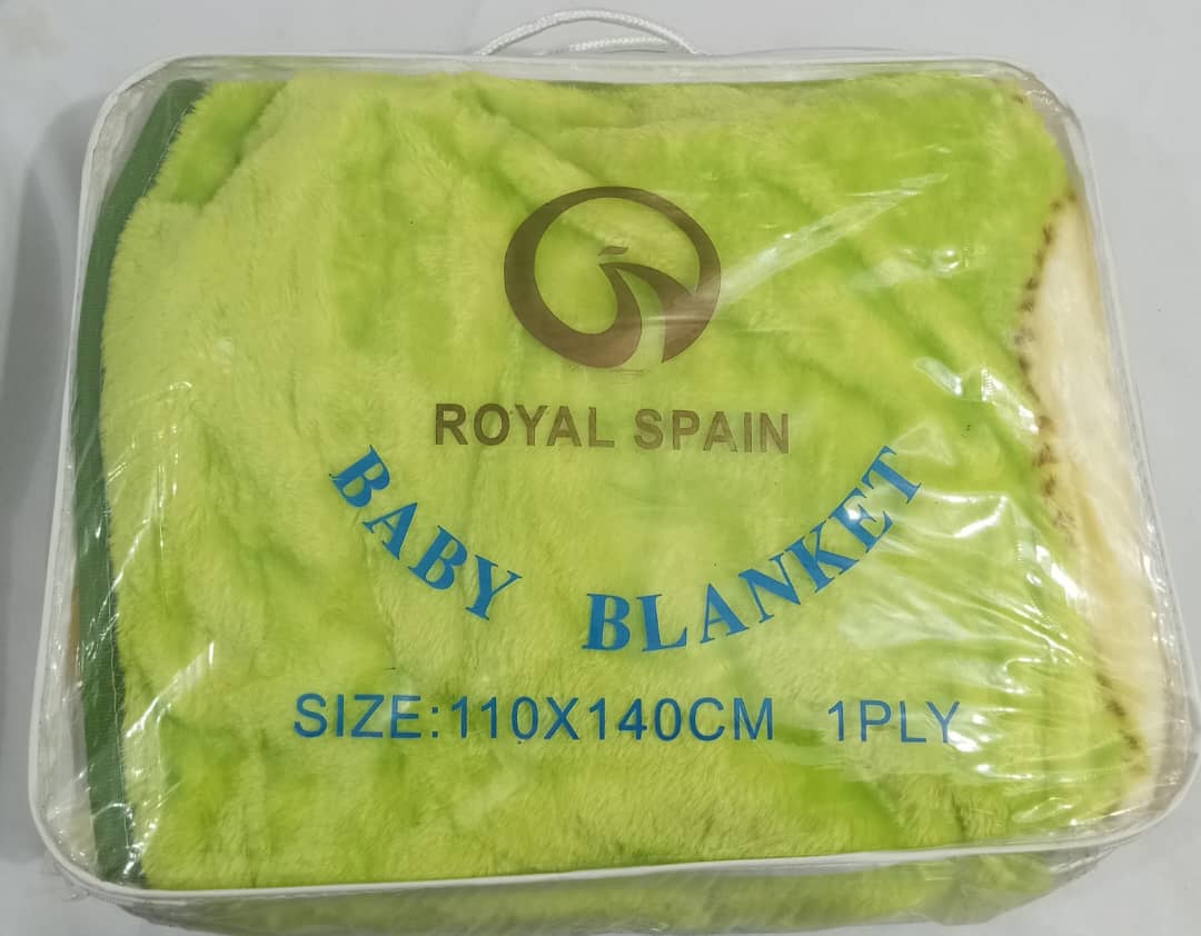 Royal Spain Baby Blanket, Lemon Green | GOM35a