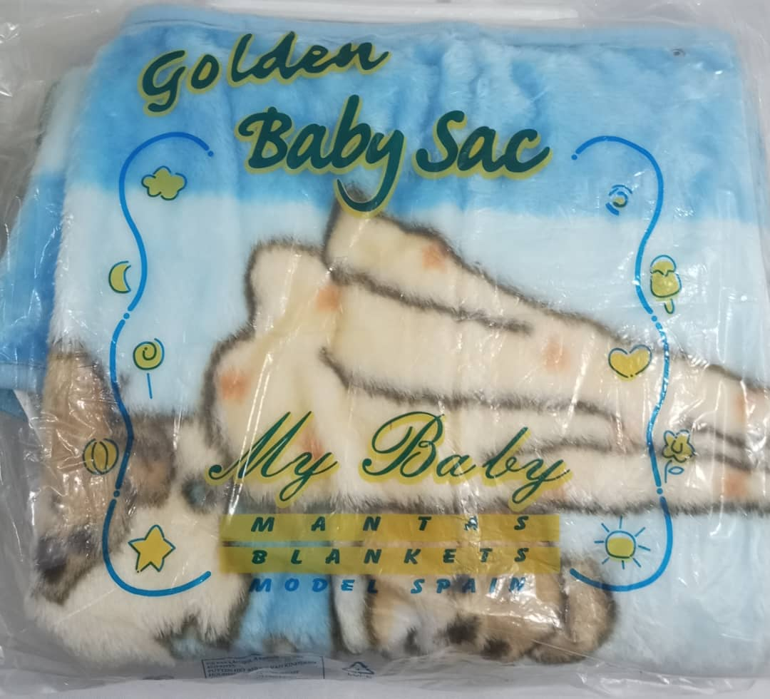 Golden Baby Sac, Blue | GOM39b