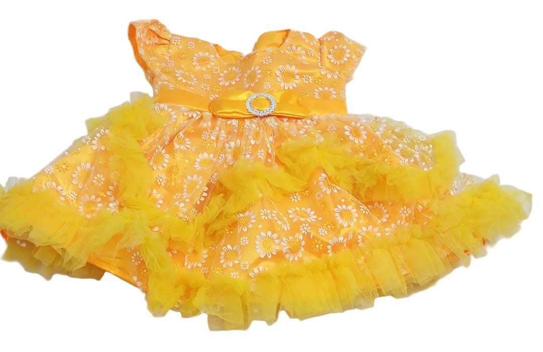 Beautiful Baby Gown, Yellow | VBK1a
