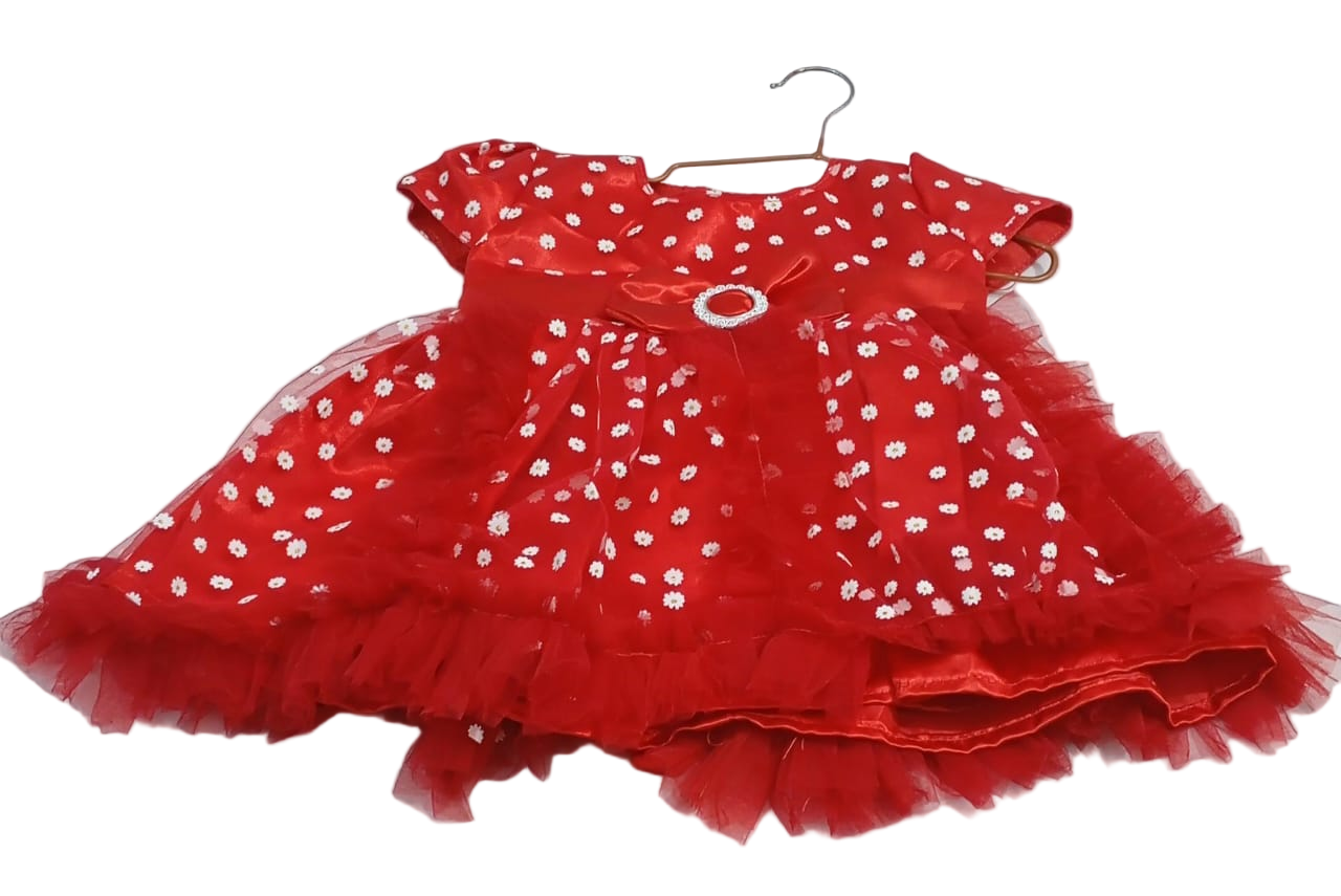 Beautiful Baby Gown, Red | VBK1c