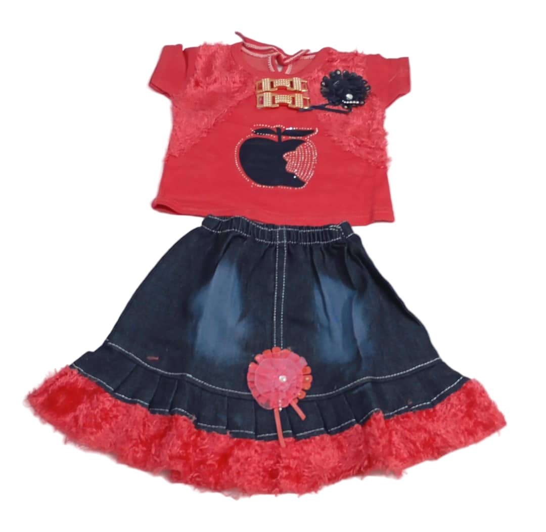 Beautiful Baby Up and Down Dress, Red | VBK2c