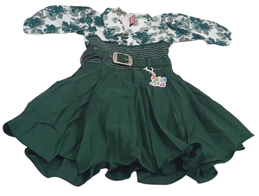 Beautiful Children Gown, Green | VBK3a