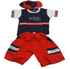 Up and Down  Baby Cloth With Cap , Red and Blue | VBK9a