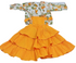 Beautiful Baby Occasional Skirt and Top, Yellow| VBK18b