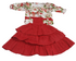 Beautiful Baby Occasional Skirt and Top, Red| VBK18c