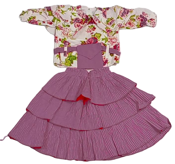 Beautiful Baby Occasional Skirt and Top, Pink | VBK18d