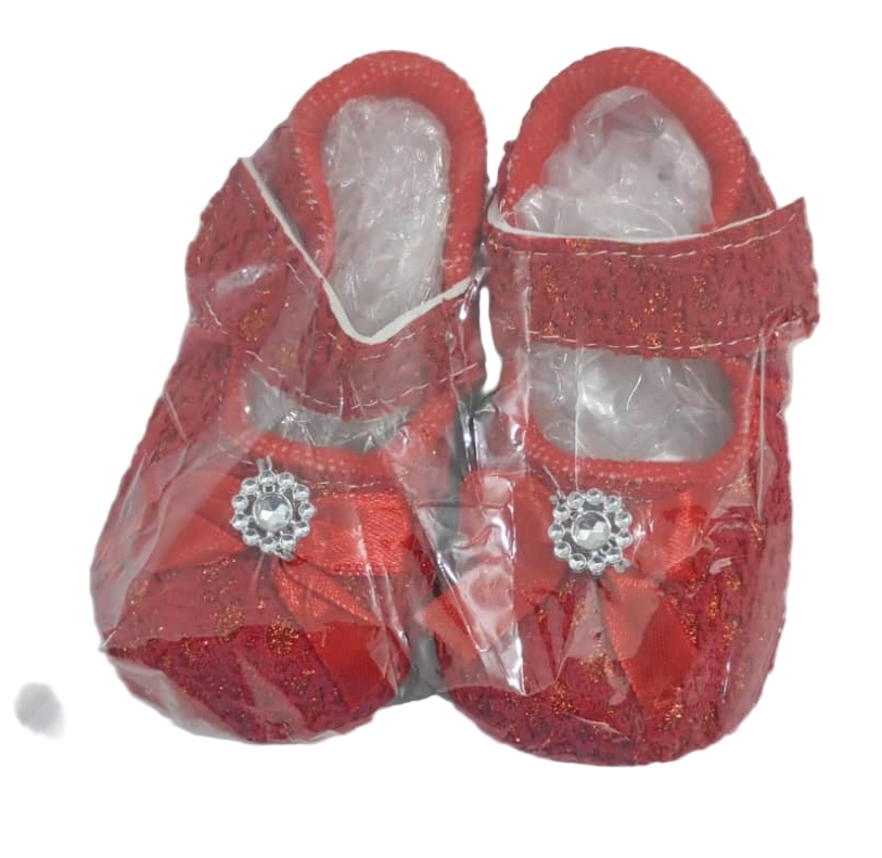 Beautiful Afi Junior Baby Shoe, Red | RSE1c