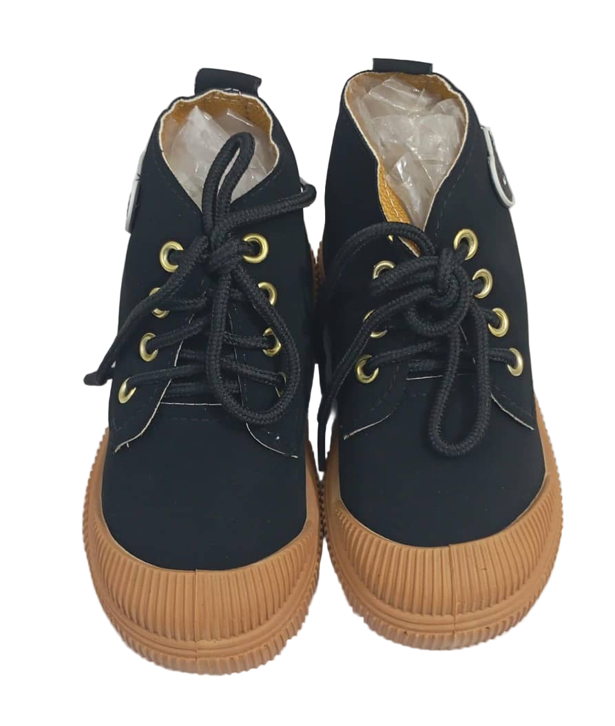 Baby Caterpillar Sole Shoe, Black | RSE2b