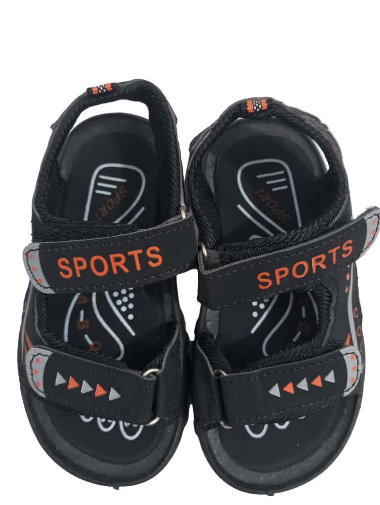 Unisex Fashion Baby Sandals, Black | RSE15a