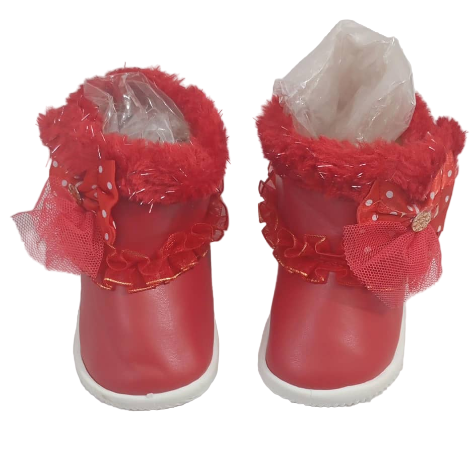 Baby Girls Boot, Red | RSE3a