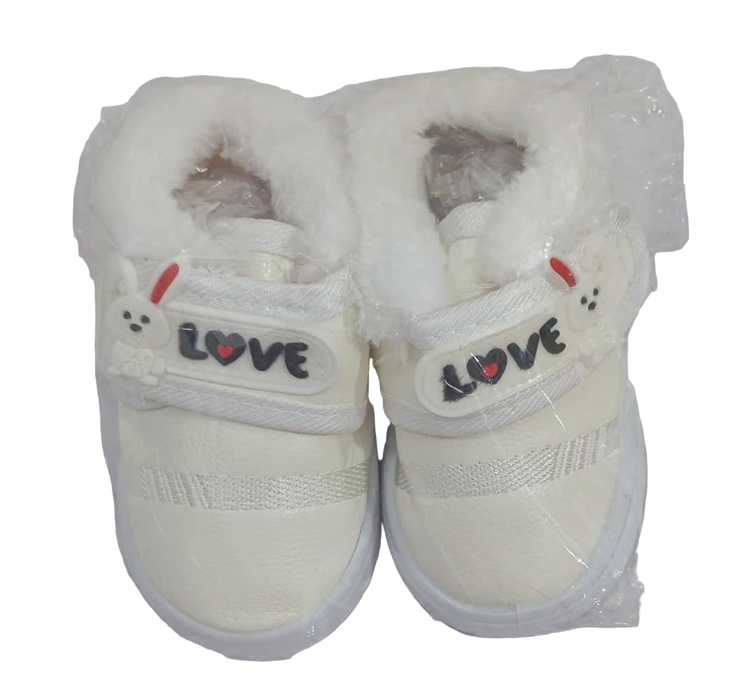 Beautiful Baby Love Sneakers, White | RSE10c