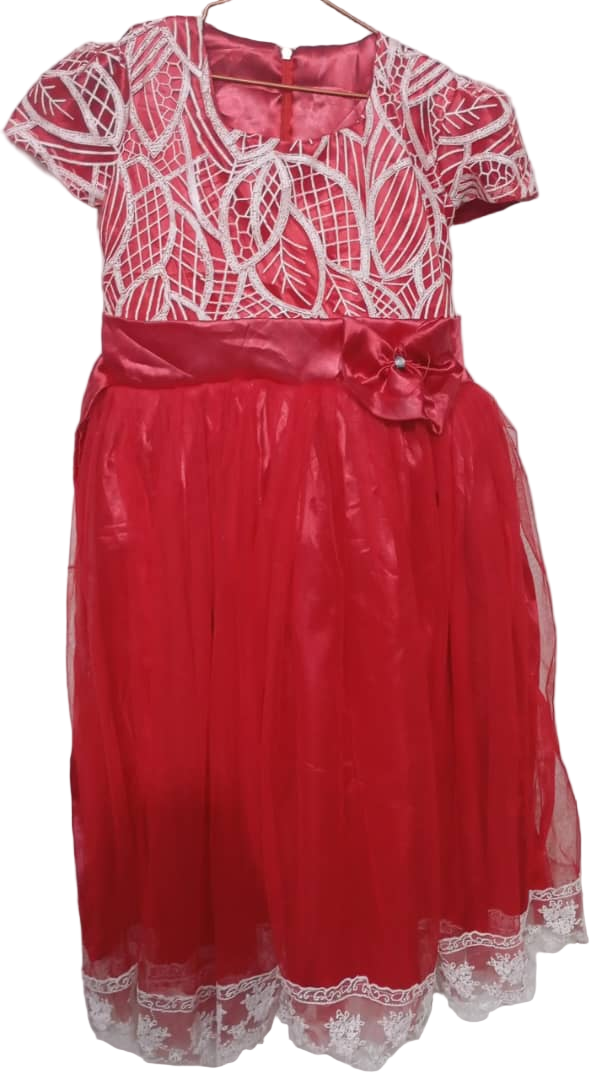 Elegant Fashion Big Girls Gown, Red | MJO4a