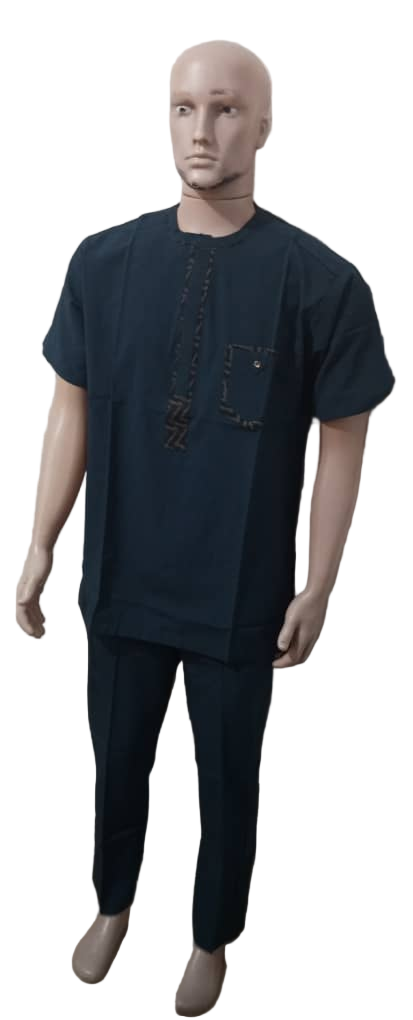 Up and Down Short Sleeve Senator Wear For Men, Green | ENC57a
