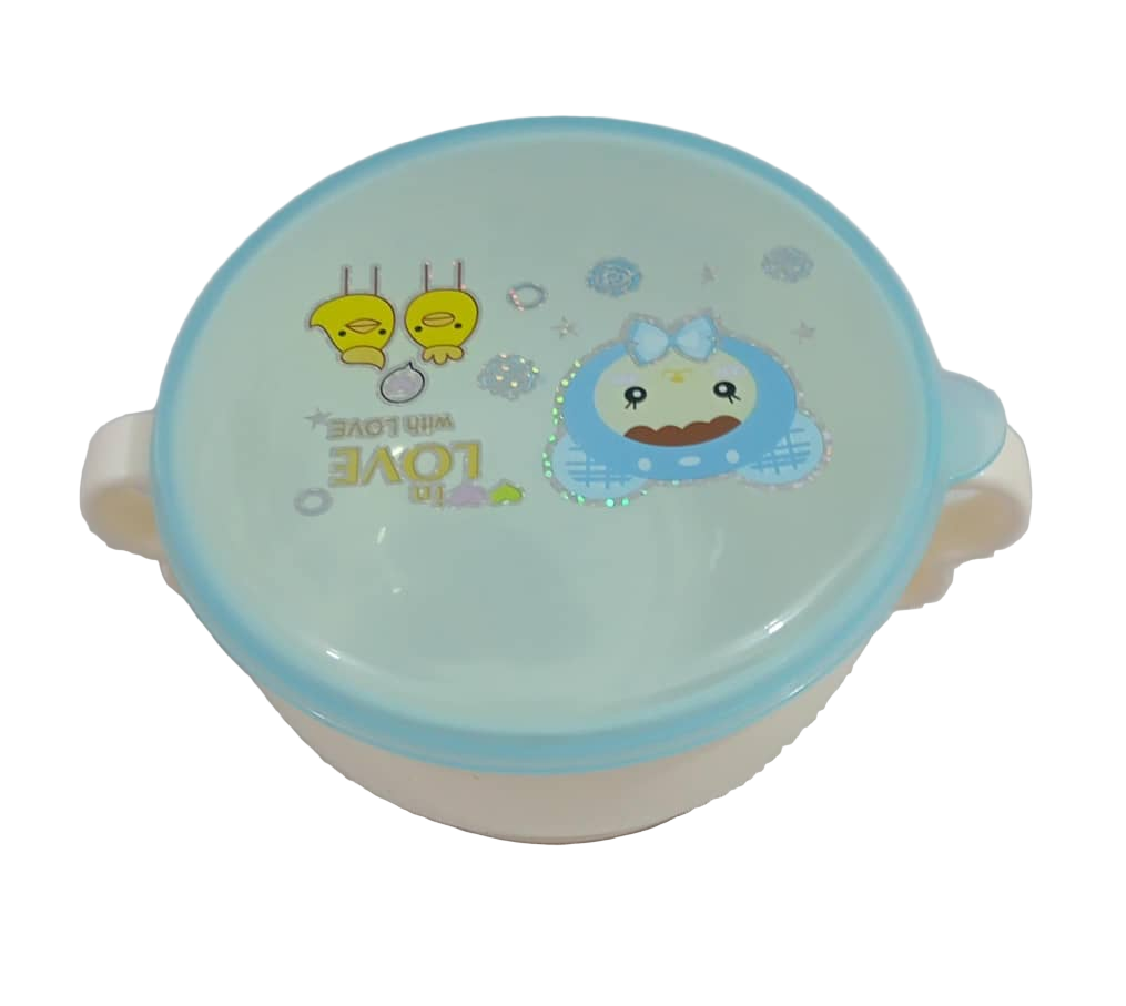 In Love with Love Baby White Plate with Blue Cover| GOM30a