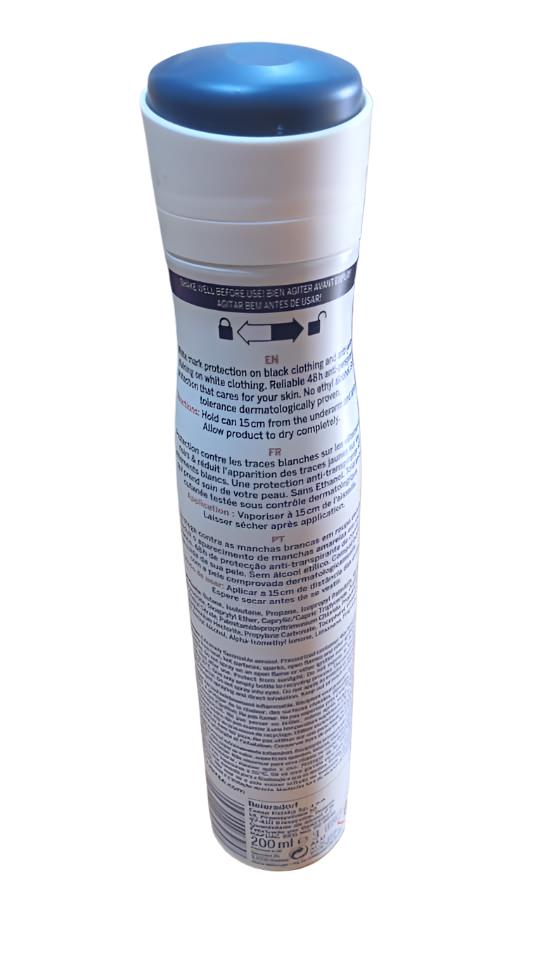 Nivea Black & White Invisible Clear Spray 200ML , White | KHE1b