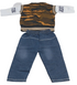 Fashion Jeans, Polo and Shirt For Children, Army color and Blue | VBK7b