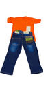 Up and Down Happy Days Baby Wear, Orange | VBK12c