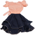 Up and Down Baby Dress (Skirt and Top), Peach and Blue | VBK15a
