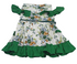 Decent Baby Dress (Gown), Green and White | VBK14a