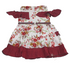 Decent Baby Dress (Gown), Red and White | VBK14b