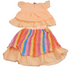 Beautiful Baby Skirt and Top, Orange | VBK16b