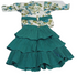 Beautiful Baby Occasional Skirt and Top, Green| VBK18a