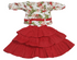 Beautiful Baby Occasional Skirt and Top, Red| VBK18c
