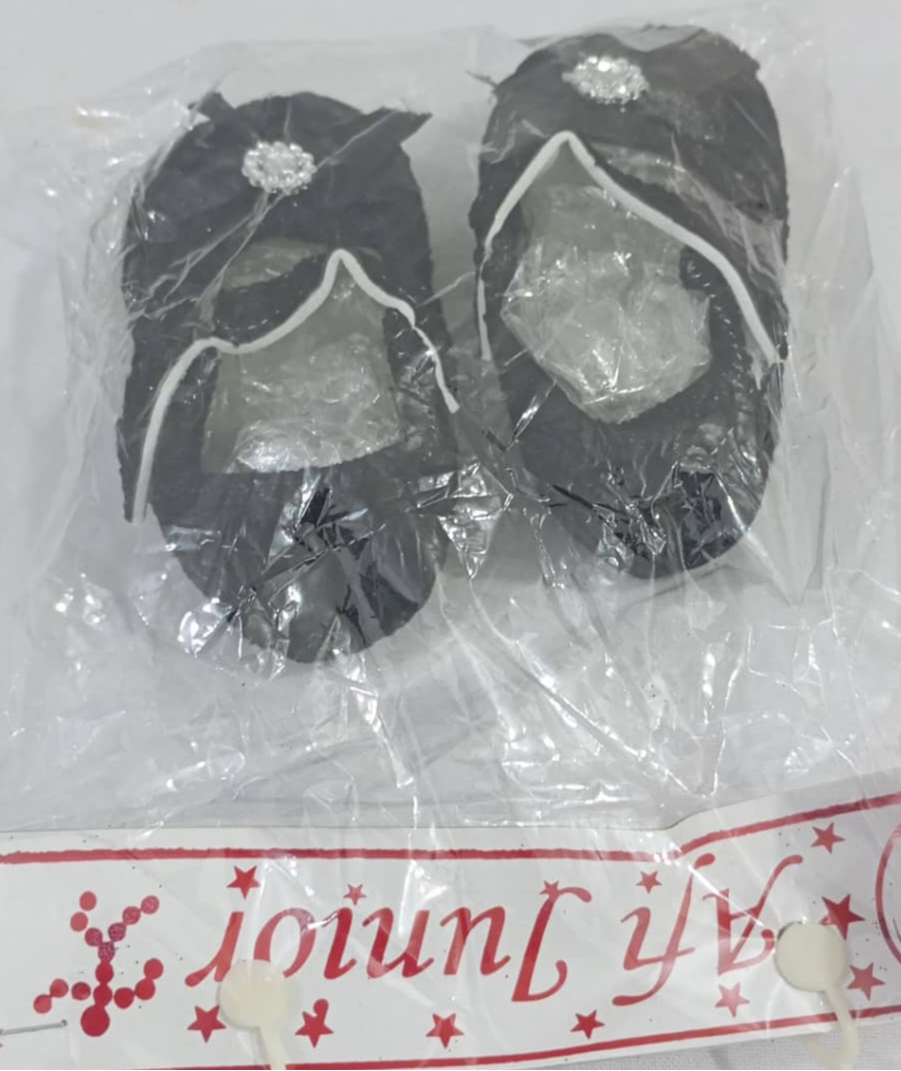 Beautiful Afi Junior Baby Shoe, Black | RSE1d