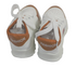 Elegant Unisex Fashion Sport Baby Sneakers, White and Brown | RSE18b