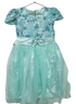 Beautiful Girls Dress With, Sea Green | MJO1a