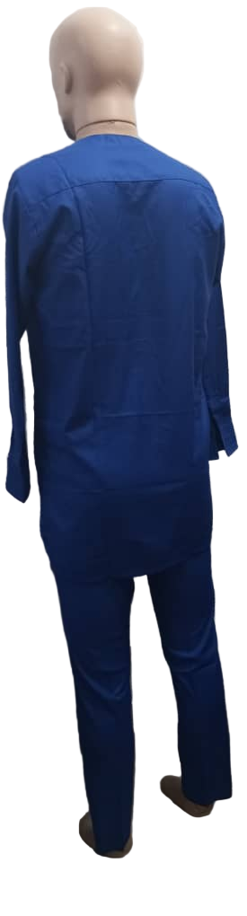 Affordable Long Sleeve Senator Wear 2-Piece Set for Men, Blue | KUA4a