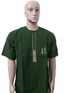 Classy Up and Down Short Sleeve Senator Suit For Men, Green | ENC56a