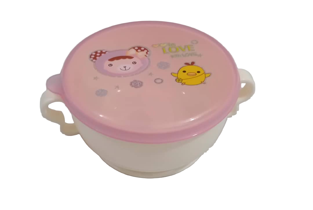 In Love with Love Baby White Plate with Pink Cover| GOM30c
