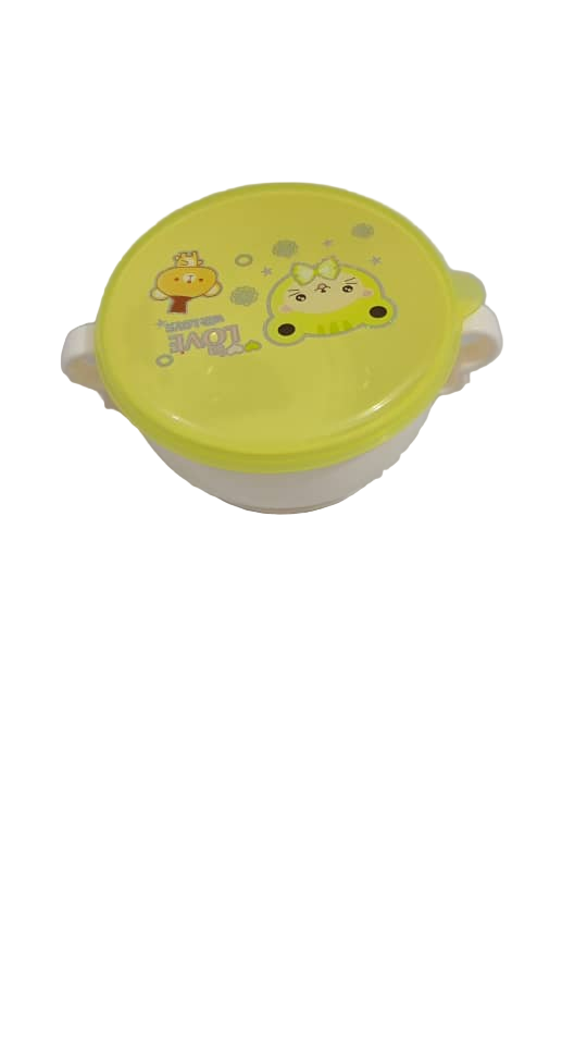 In Love with Love Baby White Plate with Yellow Cover| GOM30b