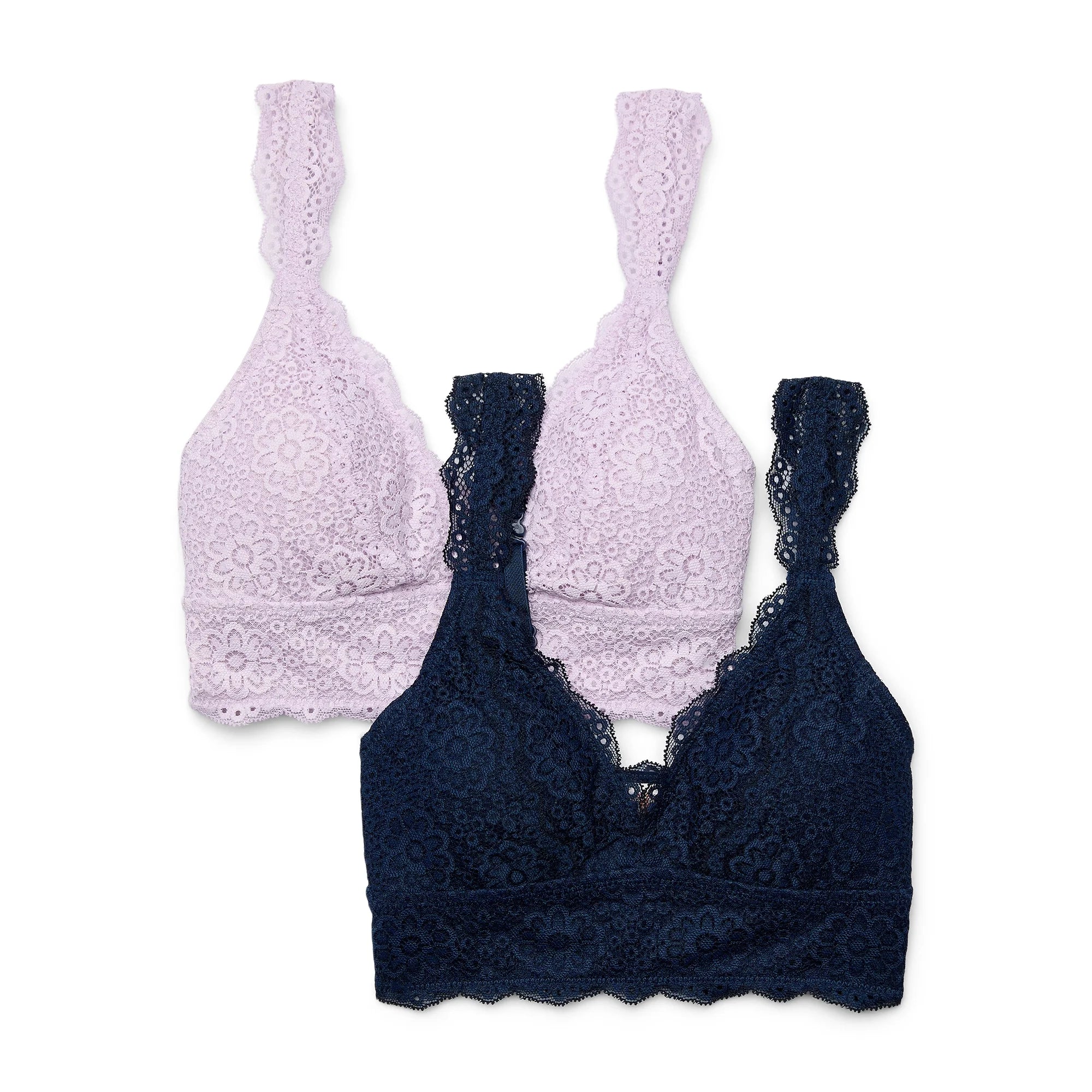 Wonder Nation Girls Lace Convertible Bralette, 2 Pack, Sizes    | WTWL1094XA