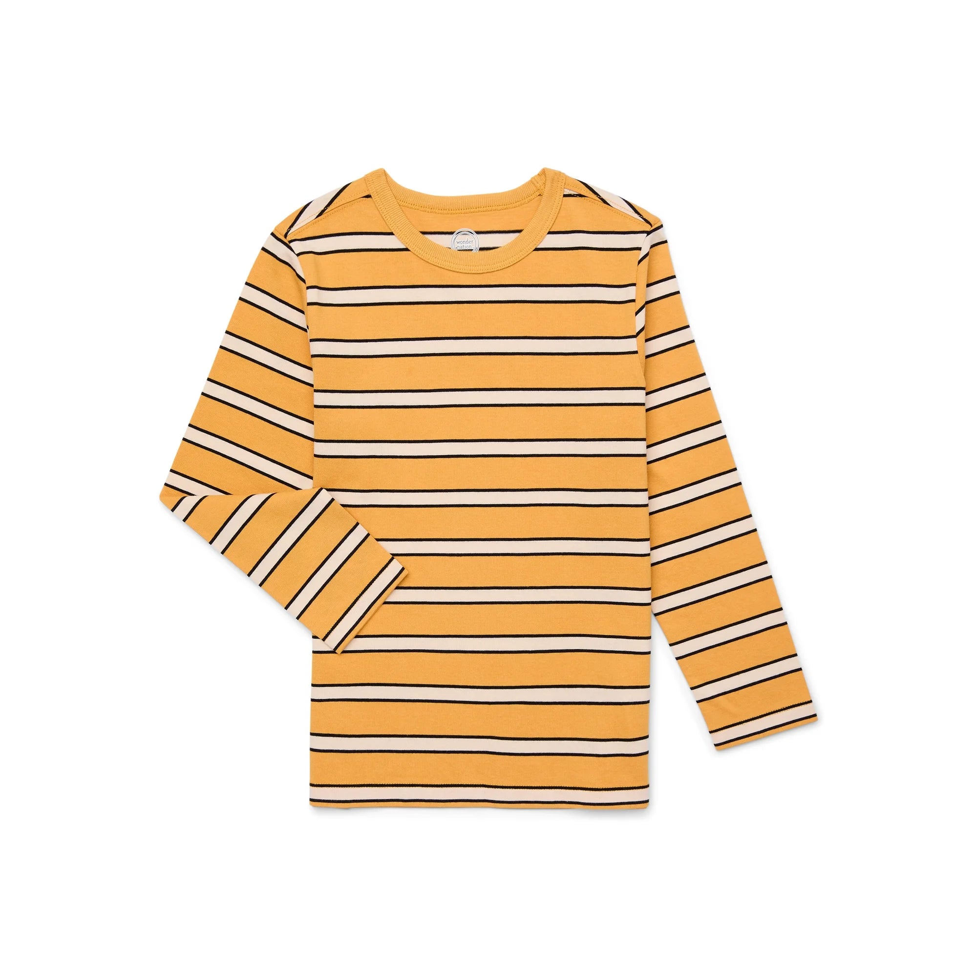 Wonder Nation Boys Long Sleeve Stripe T-Shirt, Sizes 4-18 & Husky |  WTWL434XA