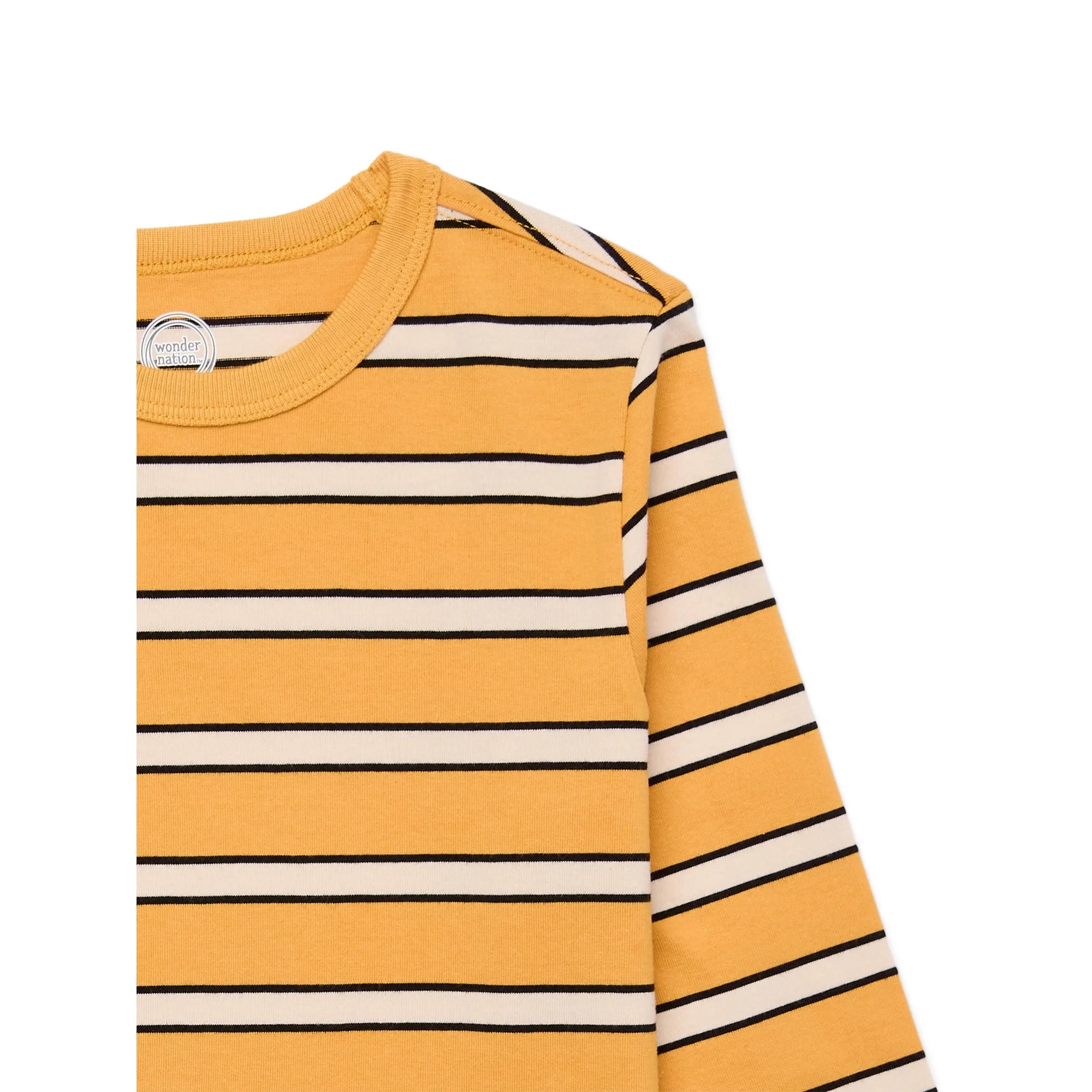 Wonder Nation Boys Long Sleeve Stripe T-Shirt, Sizes 4-18 & Husky |  WTWL434XA