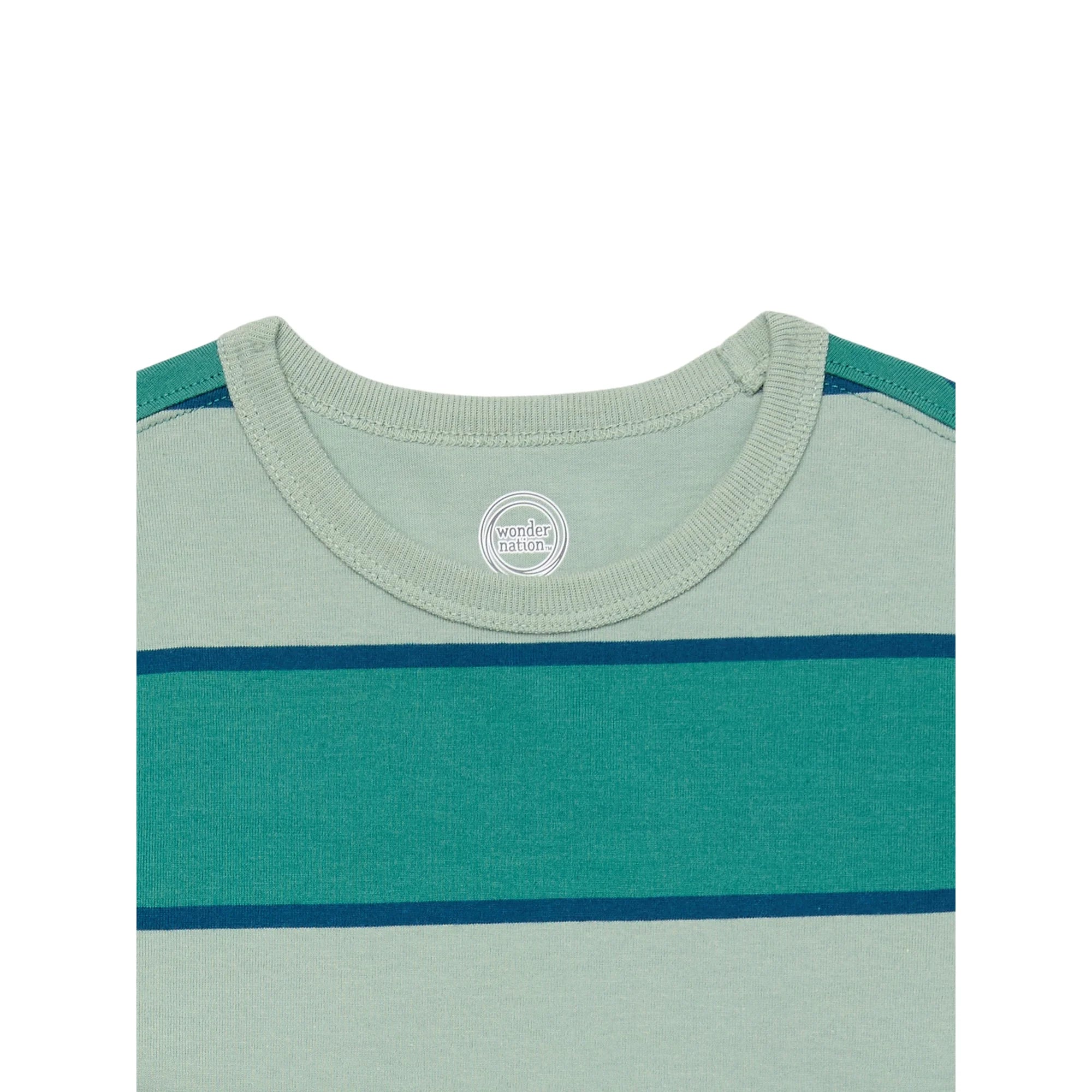 Wonder Nation Boys Long Sleeve Stripe T-Shirt, Sizes 4-18 & Husky  | WTWL436XA