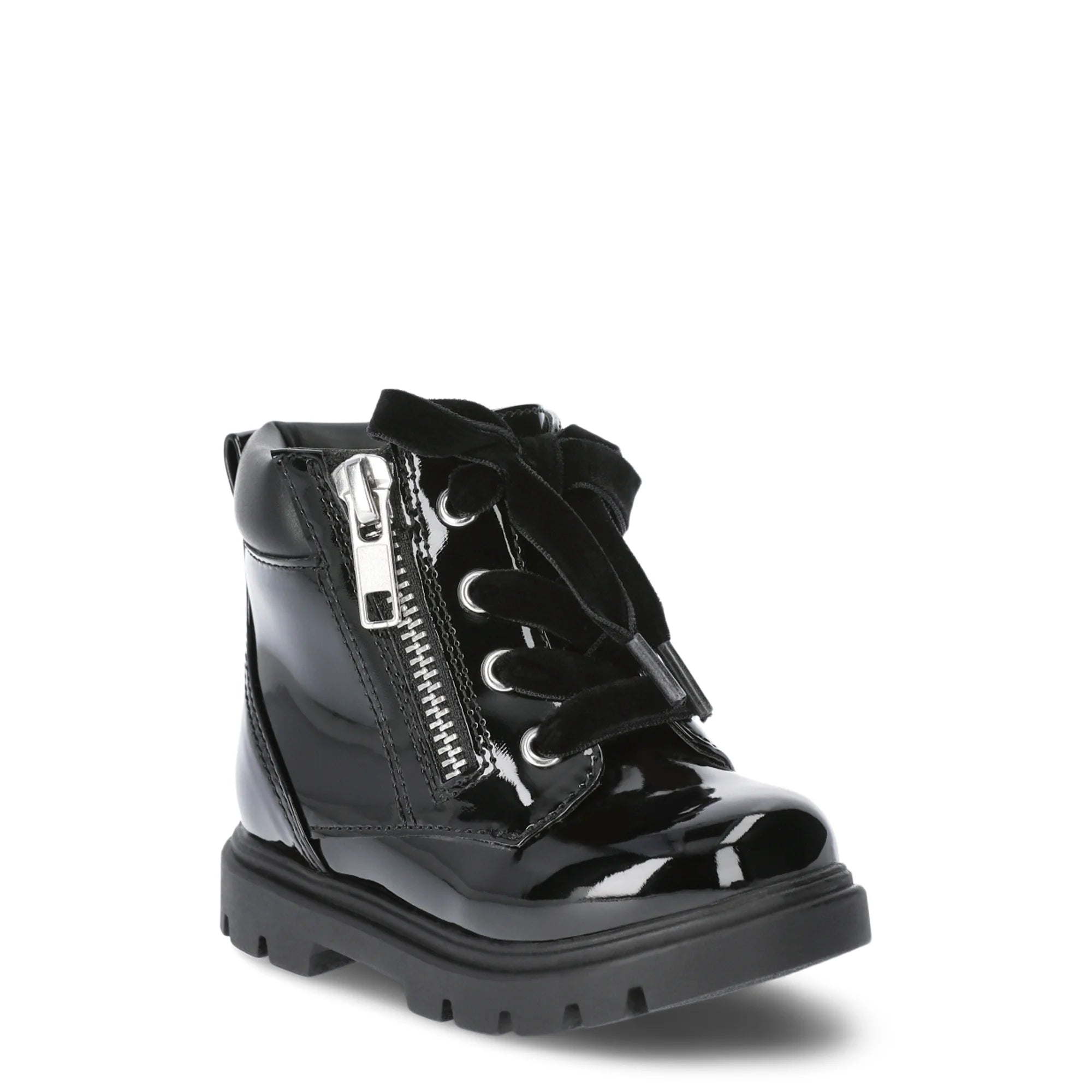 Wonder Nation Infant Girls' Patent Combat Boots | WTWL356XA